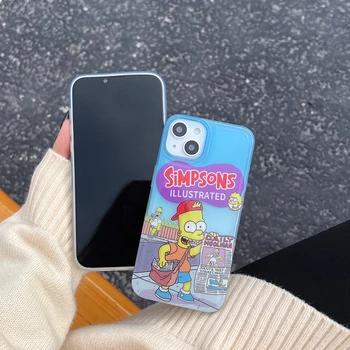 Новый чехол для телефона Anime Simpsons для IPhone 14 13 12 11 Pro Max X XR XS MAX 7 8Plus Мягкая резиновая задняя крышка с защитой от падения Новый чехол для телефона Anime Simpsons для IPhone 14 13 12 11 Pro Max X XR XS MAX 7 8Plus Мягкая резиновая задняя крышка с защитой от падения 3