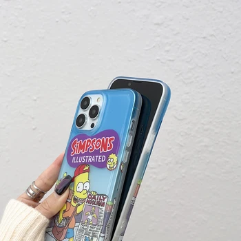 Новый чехол для телефона Anime Simpsons для IPhone 14 13 12 11 Pro Max X XR XS MAX 7 8Plus Мягкая резиновая задняя крышка с защитой от падения Новый чехол для телефона Anime Simpsons для IPhone 14 13 12 11 Pro Max X XR XS MAX 7 8Plus Мягкая резиновая задняя крышка с защитой от падения 4