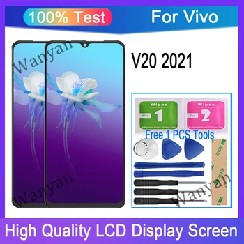 Оригинальный AMOLED для Vivo V20 2021 V2040 ЖК-дисплей Замена дигитайзера с сенсорным экраном Оригинальный AMOLED для Vivo V20 2021 V2040 ЖК-дисплей Замена дигитайзера с сенсорным экраном 0