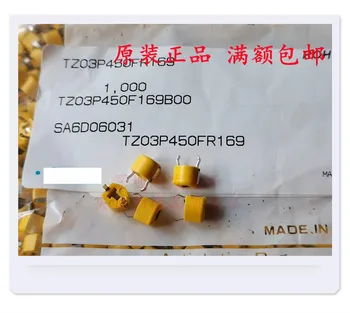  Оригинальный новый 100% TZ03P450F169B00 Регулируемый конденсатор 45PF Прямой штекер 2-контактный желтый Переменная точная регулировка (катушка индуктивности)