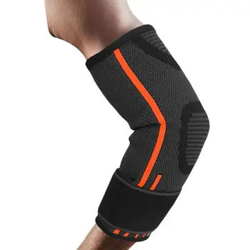  Ортез для поддержки локтя Дышащие реверсивные обмотки Рукав для рук Локоть Бандаж с регулируемым ремнем Теннисный тренажер для тяжелой атлетики