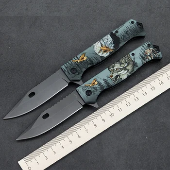  Открытый складной нож Нож для выживания в кемпинге Многофункциональный складной нож высокой твердости Инструмент для выживания в полевых условиях