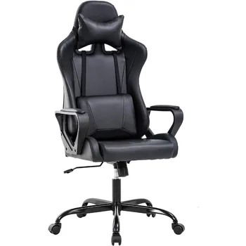 Офисное кресло Игровое кресло Настольный стул Эргономичный гоночный Executive с поясничной опорой Регулируемый табурет Поворотные кресла Rolling Gamer