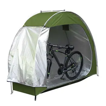  Палатка для хранения велосипедов Велосипедная палатка Открытый чехол для велосипеда Сарай для хранения Палатка Водонепроницаемый складной навес для велосипедов На открытом воздухе Садовые инструменты
