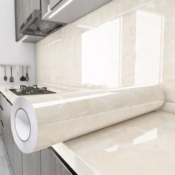  ПВХ мраморные обои самоклеящиеся кухонный шкаф маслостойкий высокотемпературный стойкий наклейка водонепроницаемая бумага для декора ванной комнаты