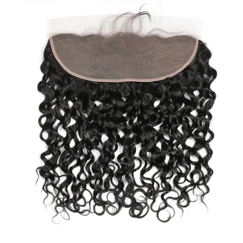 Перуанская водная волна фронтальная 100% натуральные волосы 13X4 13X6 Кружево Фронтальное Швейцарское кружево Alianna Волосы Кружево Фронтальное 8-22 дюйма Remy Hair
