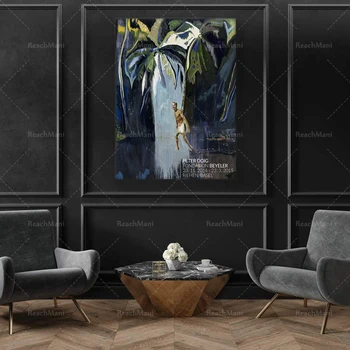 Плакат выставки Питера Дойга, Художественная печать Питера Дойга, Пеликан, Цифровая загрузка, Тропическое настенное искусство