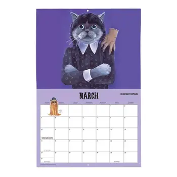 Подвесной забавный милый кот Календарь на 2024 год Календарь на 2024 год Настенные плакаты Бесполезные подарки Календарь на год дракона Планирование на 2024 год Планировщик