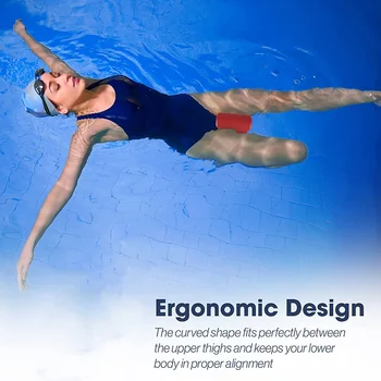 Поплавок для тренировки ног с помощью буя для взрослых и молодежи Плавательный бассейн Гребки и сила верхней части тела Без EVA и BPA, красный
