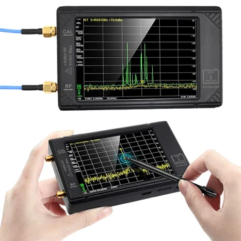  портативный анализатор спектра 100 кГц-5,3 ГГц 4-дюймовый дисплейный анализатор частоты Радиочастотный генератор Режим Ulrta Карта 32 ГБ с батареей