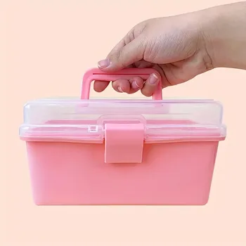 Портативный прозрачный настольный ящик для хранения большой емкости Mark Pen Box Косметика Канцелярские товары Школьные канцелярские принадлежности Подарок для студентов