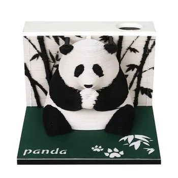 Практичные и функциональные 3D блокноты Magic Castle Модель панды Ulti-функциональная бумага 3D Блокноты для заметок гигантская панда