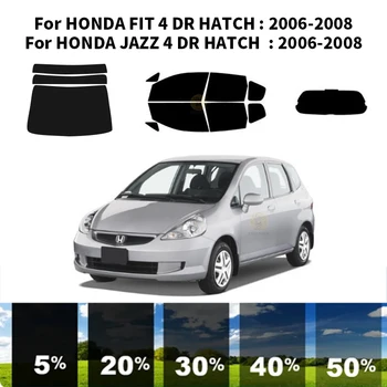  предварительно нарезанная нанокерамика автомобиль УФ тонировка окон комплект автомобильная оконная пленка для HONDA JAZZ 4 DR HATCH 2009-2014