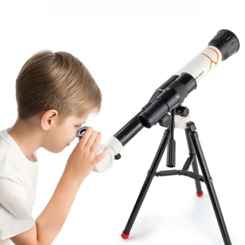 Профессиональный астрономический телескоп с окуляром для наблюдения за звездами Бинокль Детское научное учебное оборудование