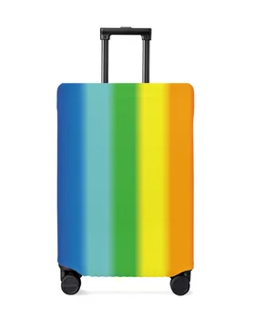Радужные красочные полосы Чехол для багажа Эластичный чемодан Протектор Багаж Пылезащитный чехол для багажа Чехол для 18-32 дюймов Дорожный чемодан