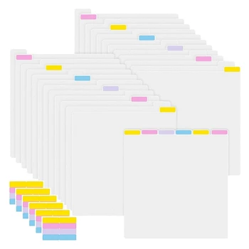  Разделители бумаги для скрапбукинга Навалом для разделения 12 x 12 дюймов Бумага для скрапбукинга Хранение Картонные разделители с вкладками Файловая библиотека Прочный