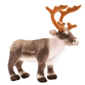 Рождественская кукла оленя Плюшевая декоративная плюшевая игрушка с оленями Подушка Игрушки для оленя Кукла лося 13,7 дюйма Орнамент оленя Плюшевая игрушка для оленя