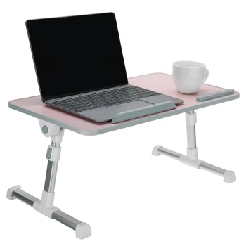 Розовый портативный складной держатель для ноутбука Рабочий стол Настольный вентилятор охлаждения Складной компьютерный стол