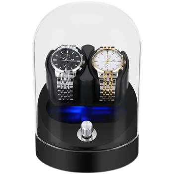  Роскошные часы Намотчик для автоматических часов Механические прозрачные часы Намотчики Батарея Дисплей Часы Хранение Коробка Чехол Вращающийся