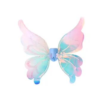  светодиодное крыло бабочки для девочек вечеринка в пользу костюма на хэллоуин крыло ангела для фестивалей рождественский день рождения праздничный сценический спектакль