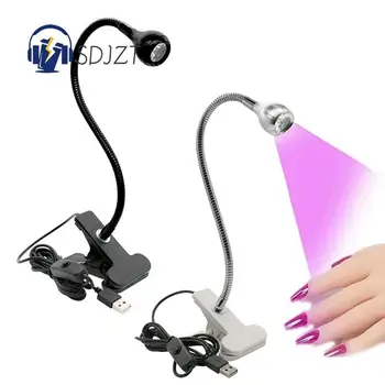  светодиодные ультрафиолетовые лампы УФ-отверждения клея настольная лампа сушилка для ногтей Деньги Обнаружение света для нейл-арта Наличные Медицинское оборудование для обучения ногтей