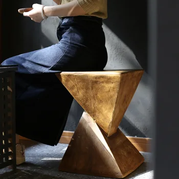Скандинавский дизайн Приставной столик Минималистичный Геометрический B & B Диван и чайный столик в индустриальном стиле Искусство Тихий Современный