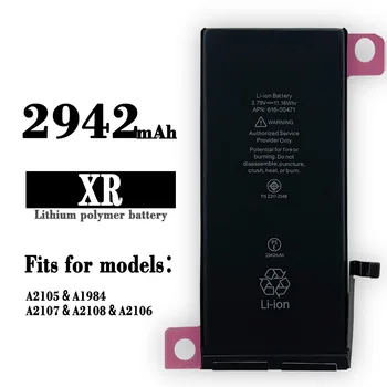 Сменный аккумулятор для мобильного телефона Iphone XR 2942 мАч A2105 A2107 A1984 Аккумулятор большой емкости для мобильного телефона