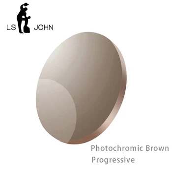 Смоляные фотохромные коричневые прогрессивные мультифокальные линзы по рецепту 1,56 с показателем преломления бифокальные дальние и ближние линзы