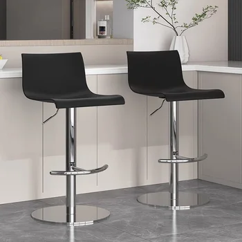 Современная акриловая стойка для стульев Ресторан Пластиковый стульчик для кормления Кухонный остров Барные аксессуары Регулируемая мебель Barkrukken Nordic