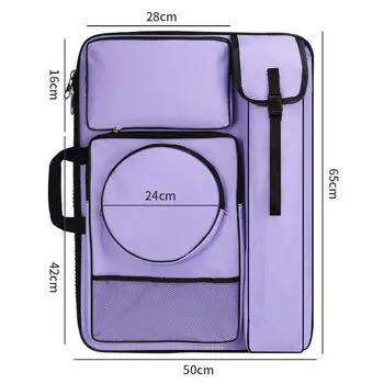 Сумка для картин 4K8K Двухплечевая сумка для рисования для рисования Многофункциональная сумка для хранения эскизов большой емкости для студентов-художников
