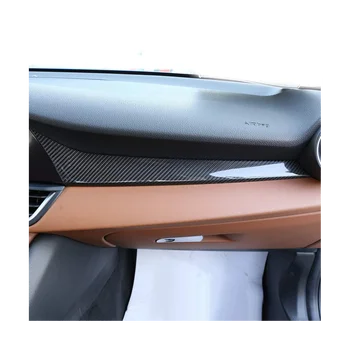 Сухая накладка на крышку приборной панели центральной консоли из углеродного волокна для Alfa Romeo Giulia 2017-2020 LHD Аксессуары для интерьера