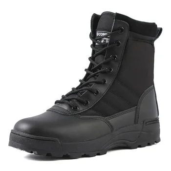 Тактические военные ботинки Армейские ботинки спецназа для боя в пустыне Ботинки для пеших прогулок на открытом воздухе Ботильоны Мужская рабочая обувь Safty Мужская обувь