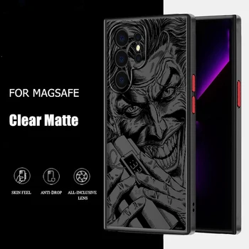 Темный рыцарь Ужасающий Джокер для Samsung Galaxy A91 A81 A71S A51 A04S A14 A13 A12 Матовый полупрозрачный чехол для телефона