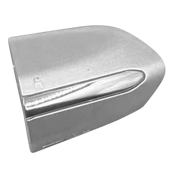  Торцевая крышка передней левой дверной ручки подходит для Ford Fusion Edge 2015-2020 серебристый с яркой полосой пластик DS7Z-54218A15-BEPTM