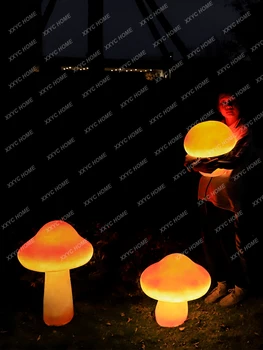 Уличная грибная лампа Светодиодная светящаяся моделирующая лампа Украшение сада Садовая лампа