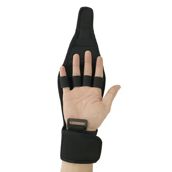 Черный Вспомогательное приклеивание Фиксированные перчатки Реабилитационное тренировочное оборудование Перчатки для рук Перчатки для пальцев Защита запястья