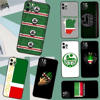 чеченский флаг чеченский чехол для iPhone 15 Pro Max Plus 12 13 Mini 11 14 Pro Max XS X XR 7 8 SE 2020 2022 Обложка