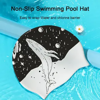 Шляпа для бассейна Стильная гибкая спортивная шапка для бассейна без ограничений для женщин
