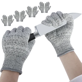 5 шт. Детские перчатки, устойчивые к порезам, перчатки для резьбы, дышащие детские перчатки для резки