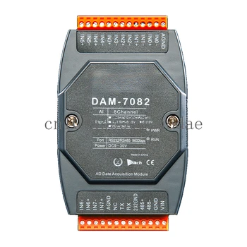 DAM-7082 8-канальный модуль аналогового ввода данных Высокоточный модуль сбора данных RS485 4-20 мА передатчик Modbus DAM-7082 8-канальный модуль аналогового ввода данных Высокоточный модуль сбора данных RS485 4-20 мА передатчик Modbus 0