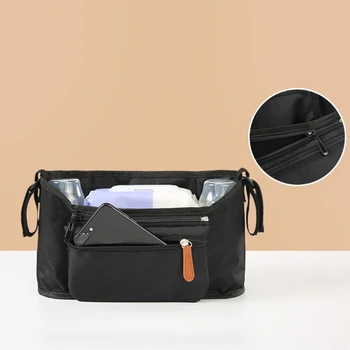 F62D Сумка для мумии большой емкости, детская коляска, подвесная сумка, дорожный рюкзак для детских вещей